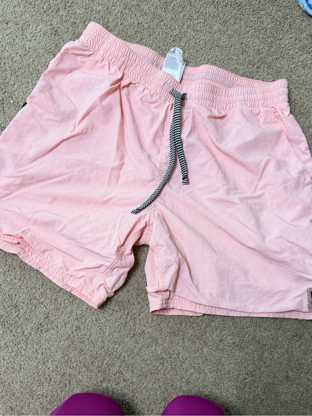 Nike Men's Pink Swim Volley Shorts Size L NESSB635